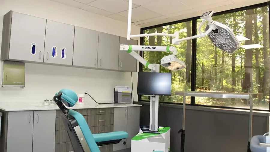 Surgical operatory with dental chair at Norwell Oral Surgery
